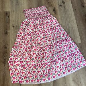 Floral Pink and White Skirt